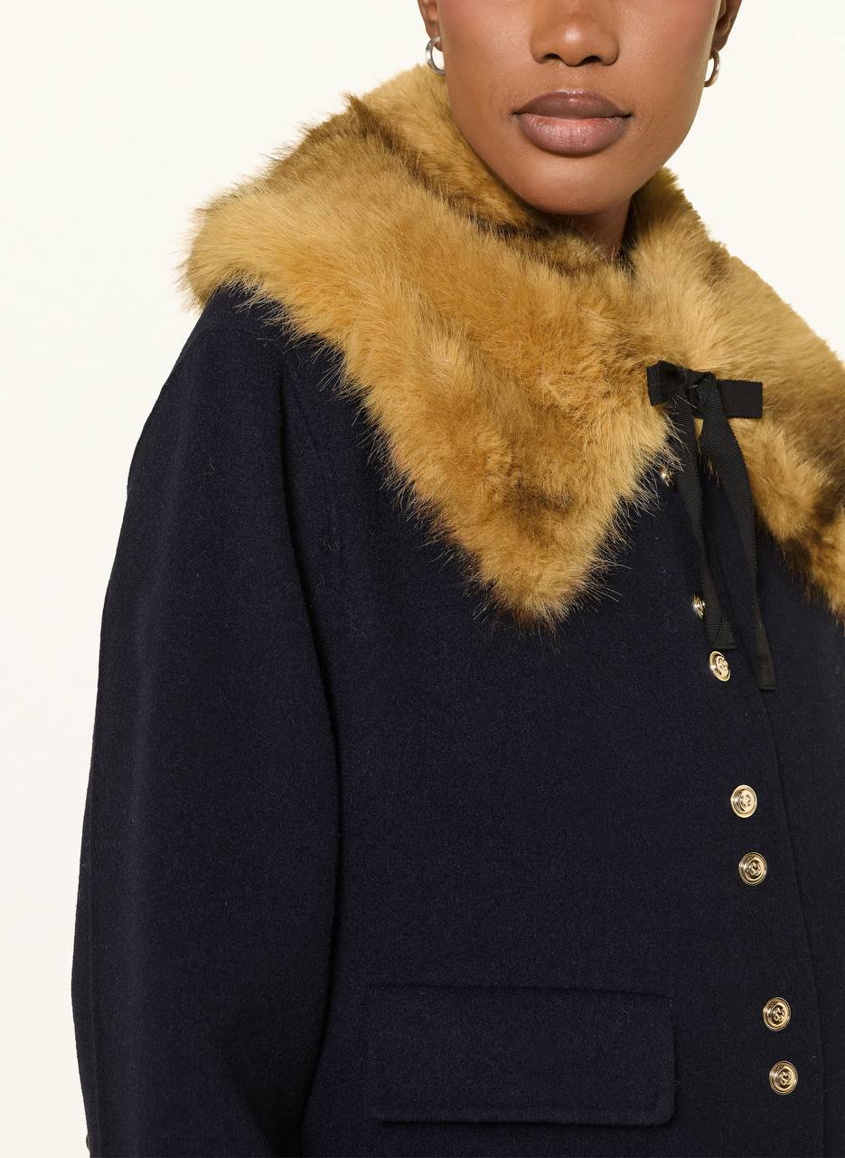 Short Double-Faced Wool Coat