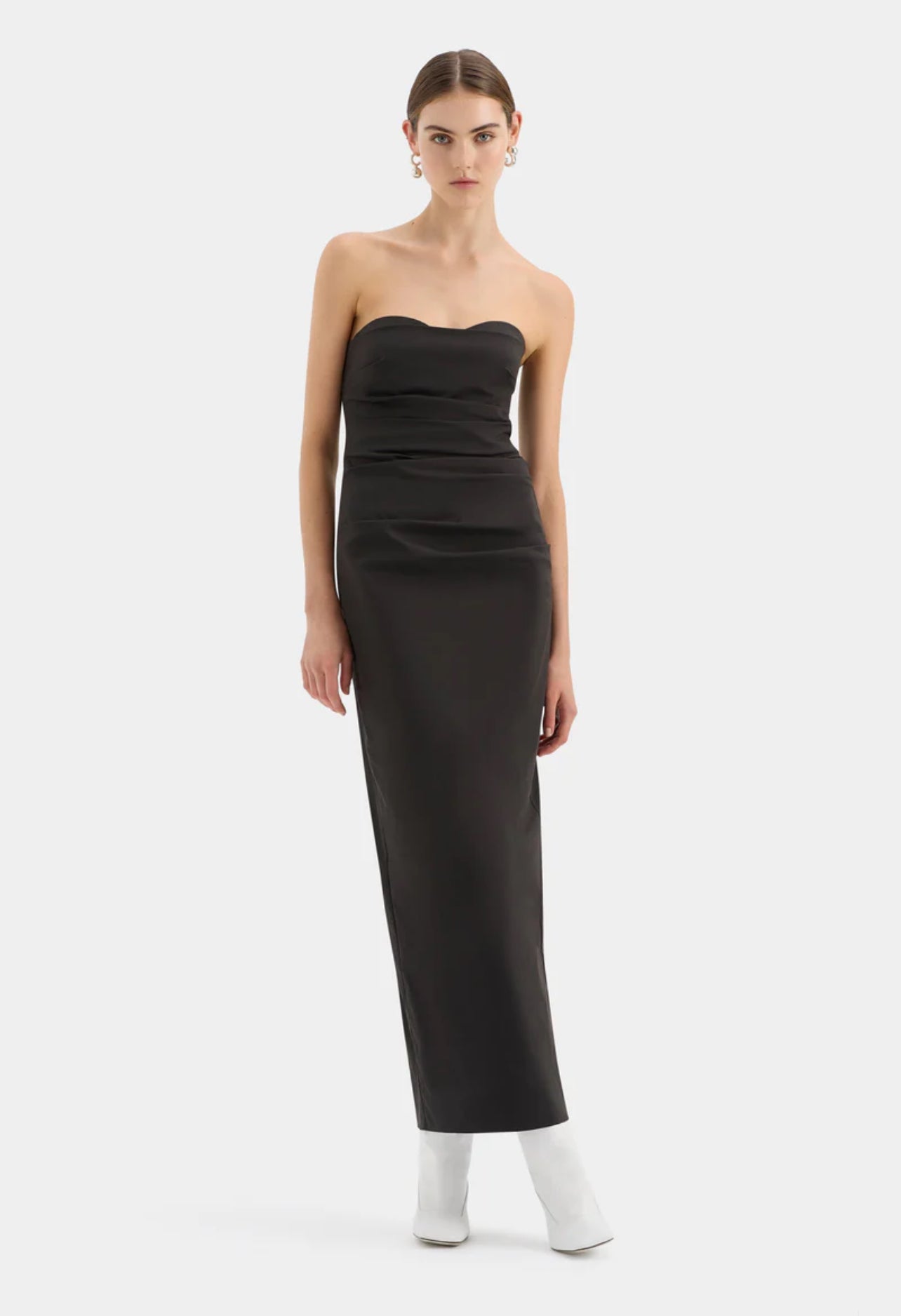 STL Alba Strapless Stretch-Cotton Gown Maxi Dress
