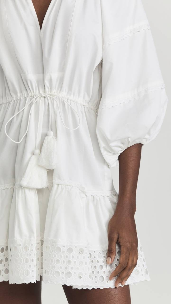 SALE! ALX Daksha Cotton Poplin Mini Dress