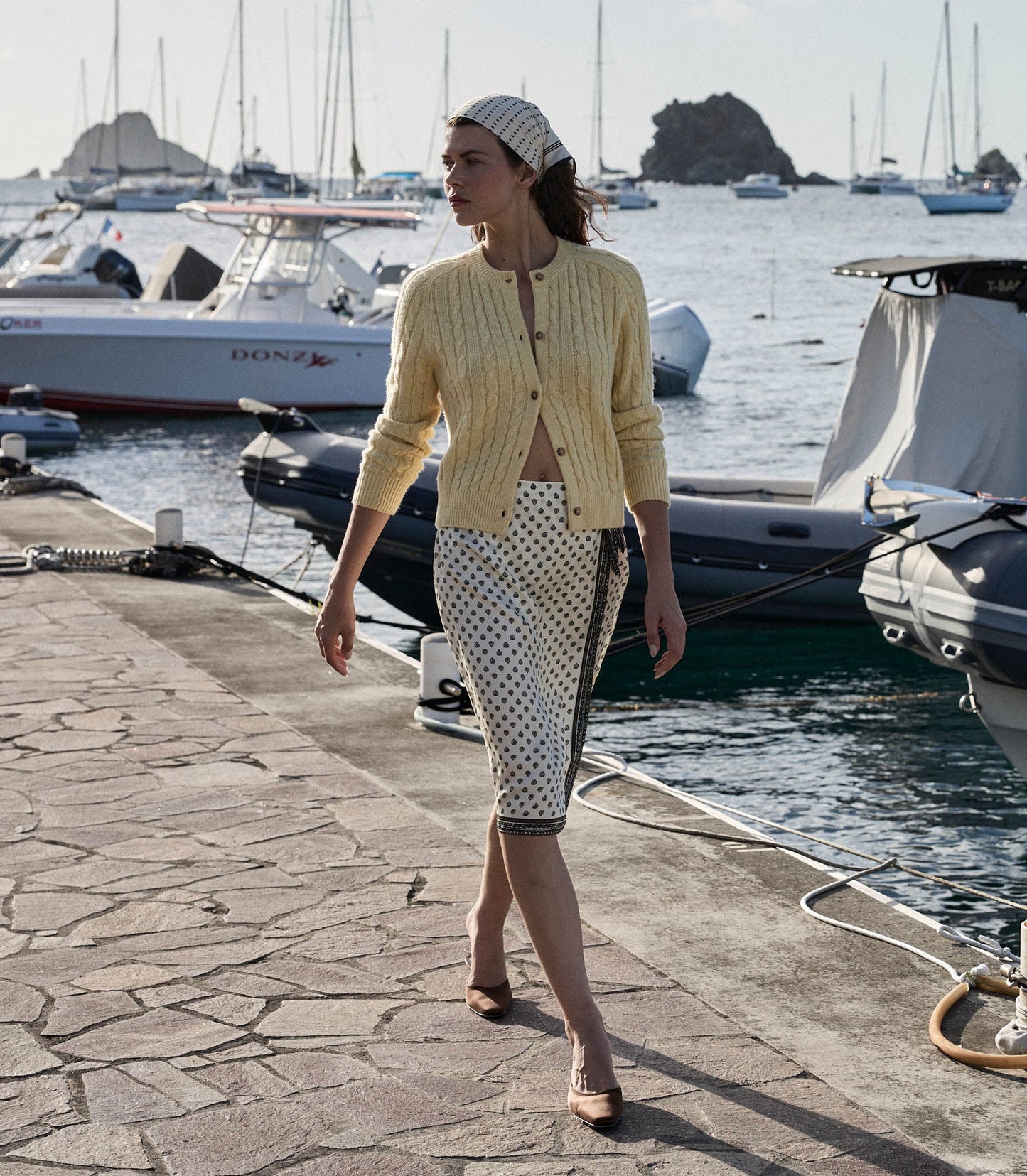 DN Penrose Cable Knit Wool-blend Cardigan