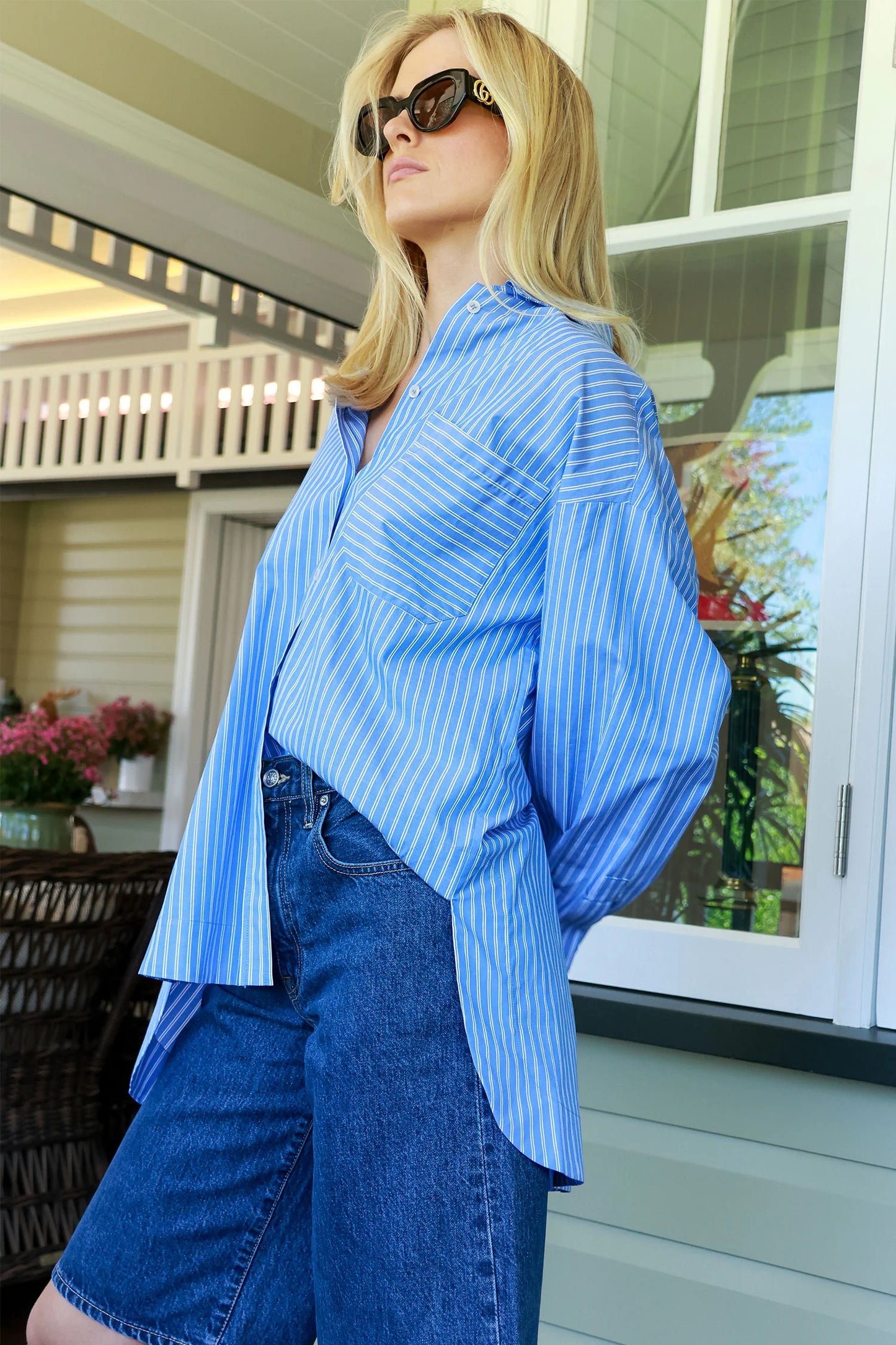 AA Aldea Oversized Cotton Button Down Shirt