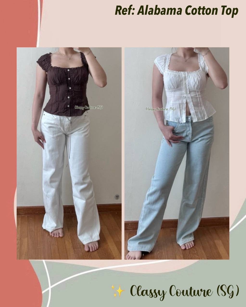 Ref Alabama Cotton-Viscose Top