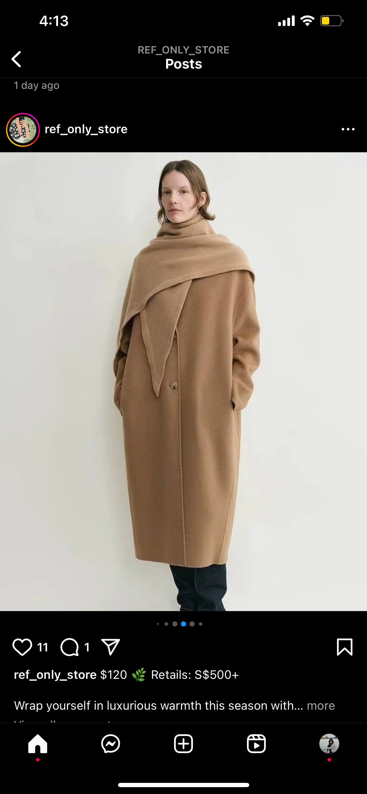 TOT Triangle Wool-Cashmere Scarf