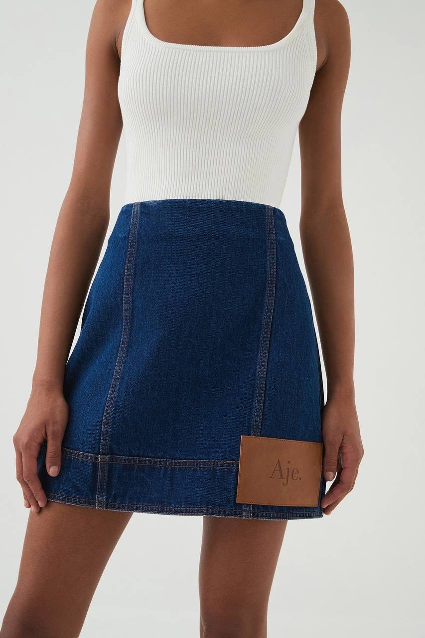 AJ Carmen Denim Mini Skirt