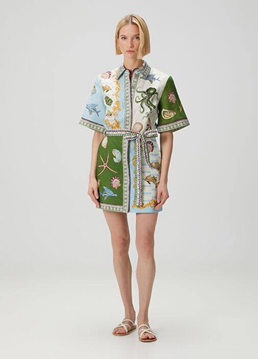 ALM Bath House Linen Mini Dress