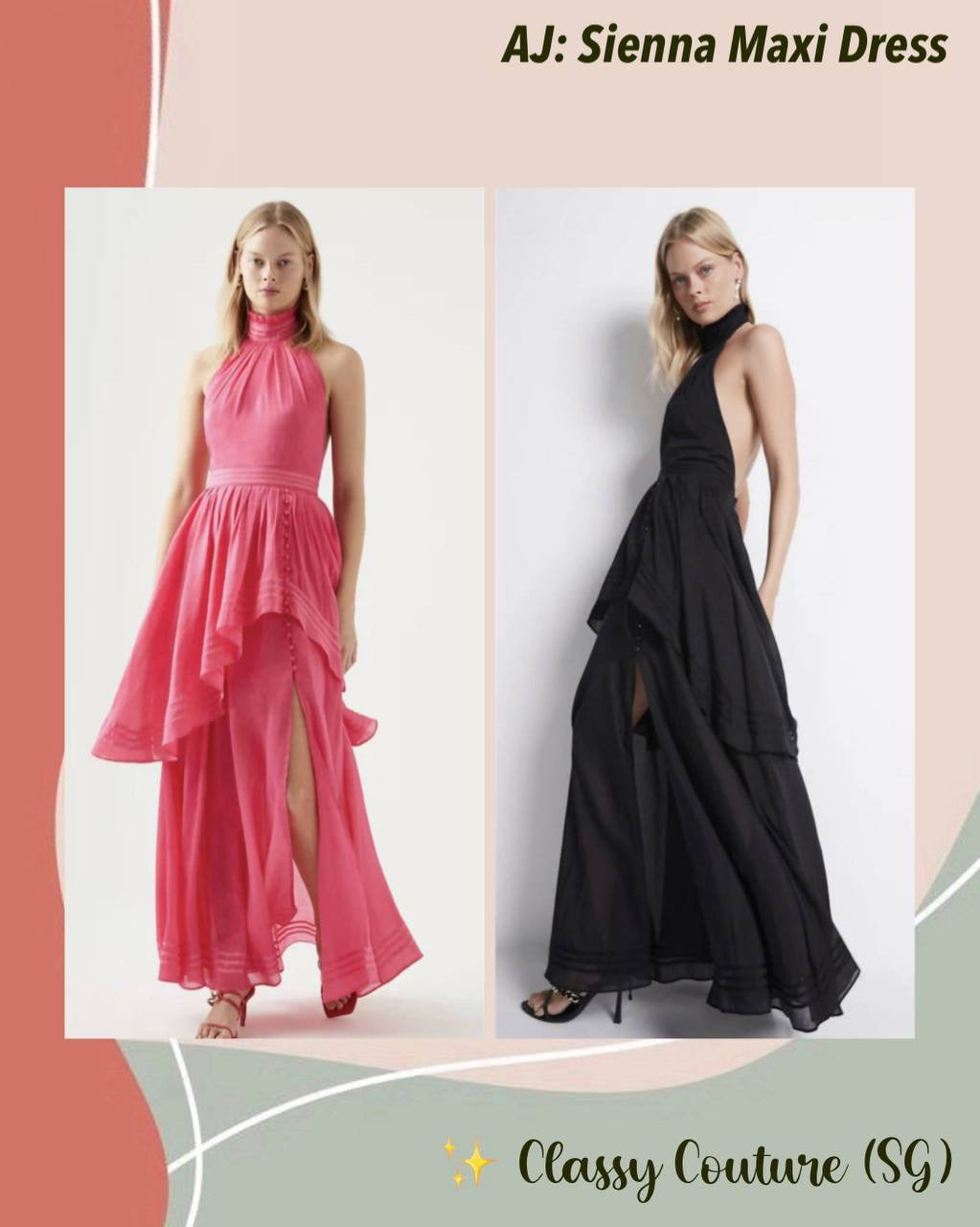 AJ Bungalow Sienna Silk-Blend Maxi Dress