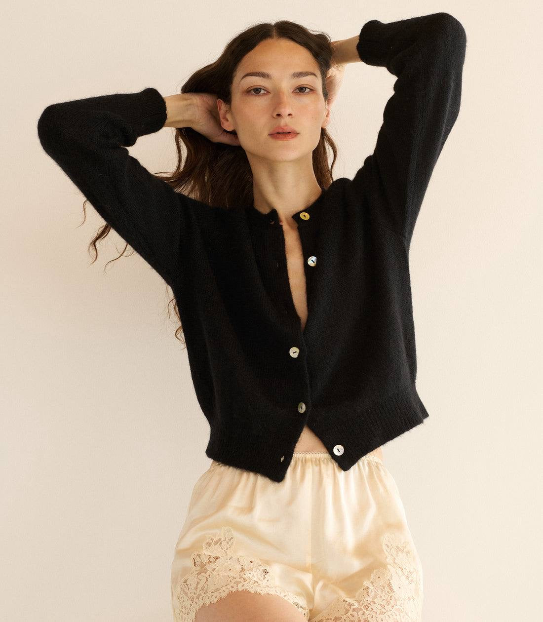 5 Colors! DN Petra Alpaca-Wool Blend Long Sleeved Cardigan