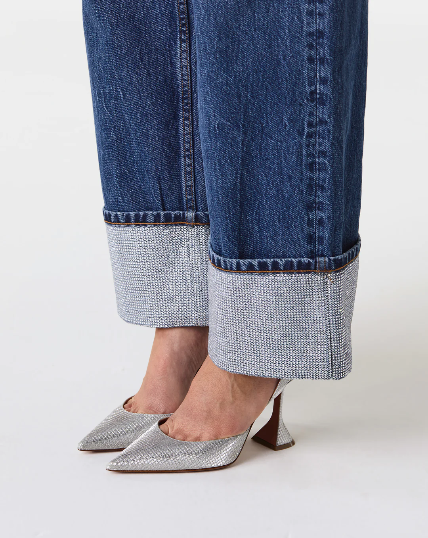 AW Crystal Embellished Denim Jacket | Pants | Set