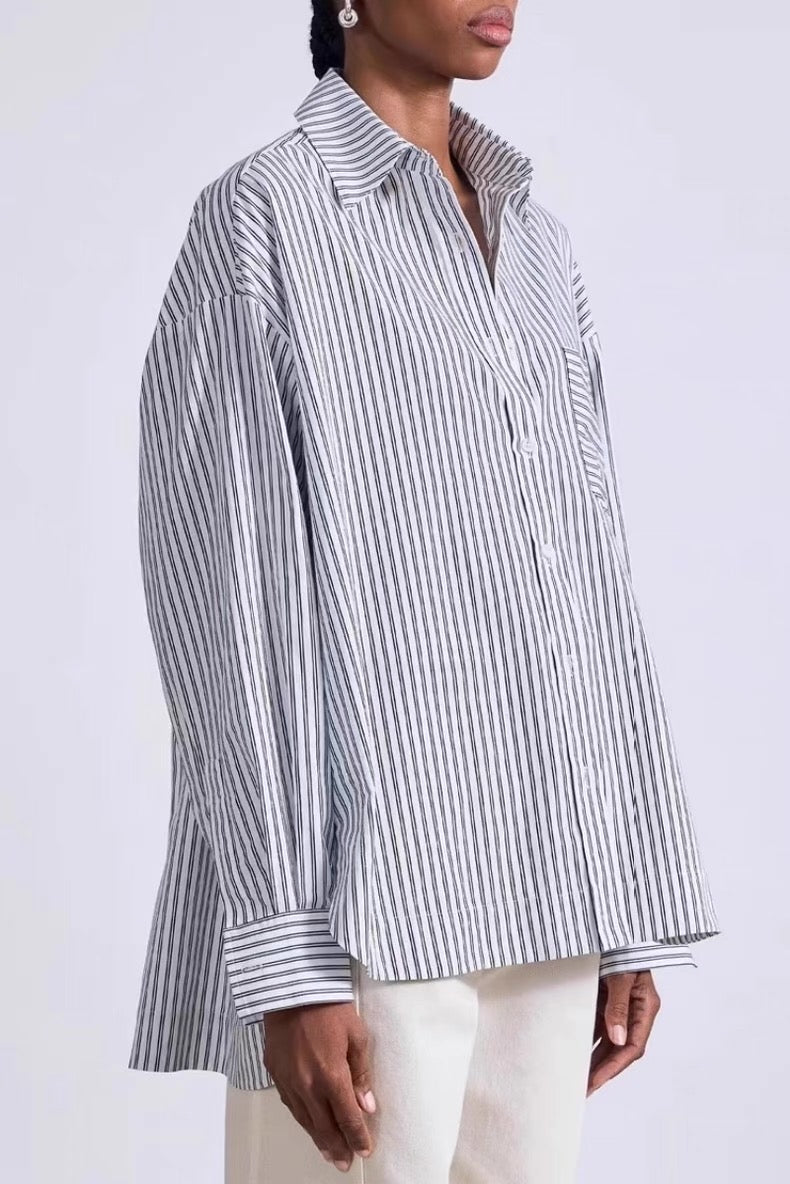 AA Aldea Oversized Cotton Button Down Shirt