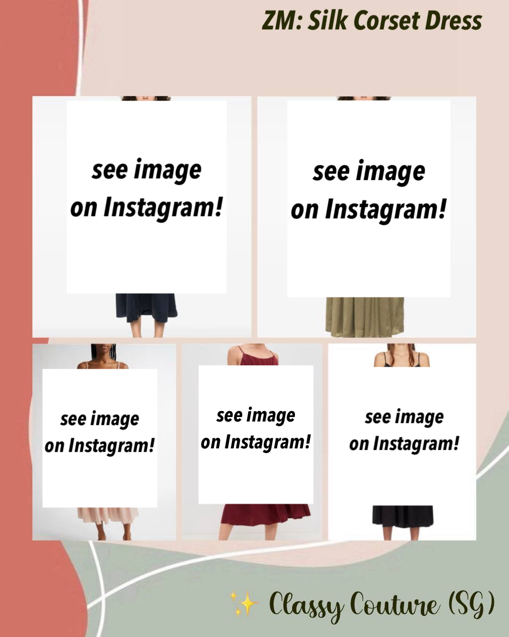 022ZM Silk Corset Midi Dress