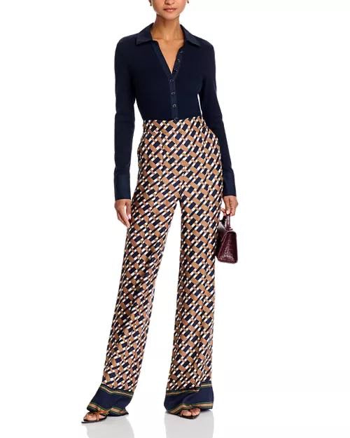 VB Edia Wide-Leg Silk-Viscose Pants