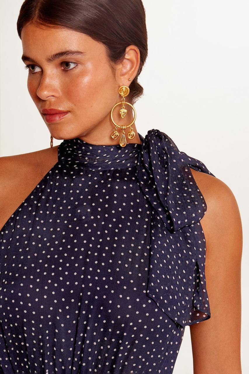 RX Pussybow Abi Viscose Midi Dress