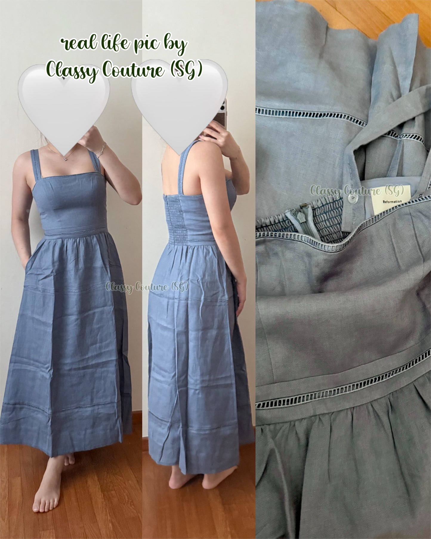 5 Colors! Ref Everett Linen Midi Dress