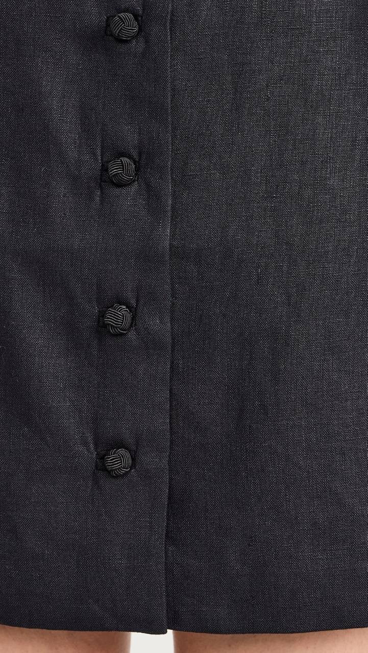 PSE Rio Button Linen Shift Mini Dress