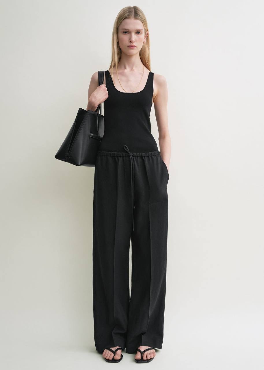 Tot Fluid Long Sleeve Shirt | Tank Top | Drawstring Trousers | Lyocell-Linen Set