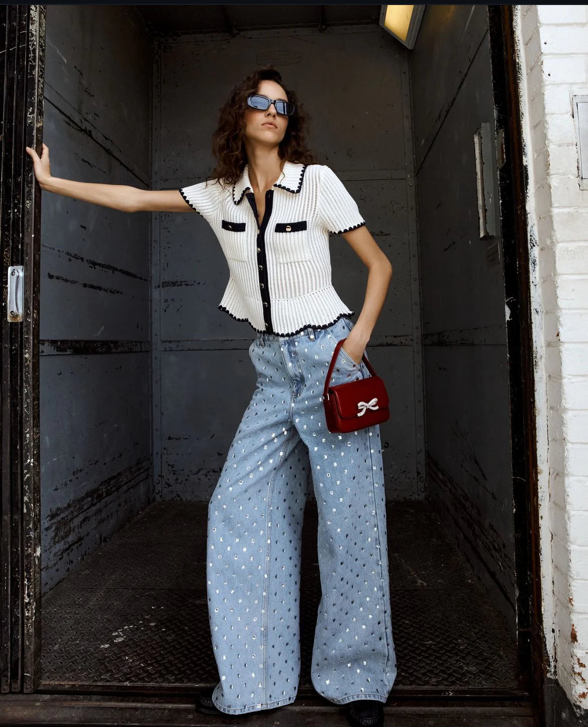 SP Cream Crochet Top