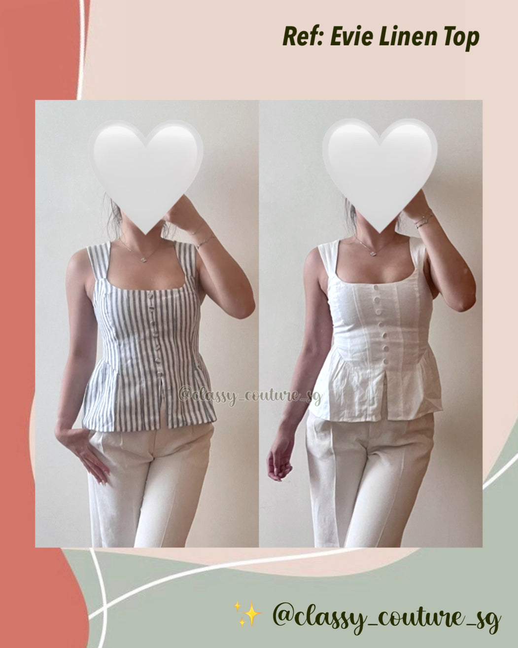 Ref Evie Linen Top