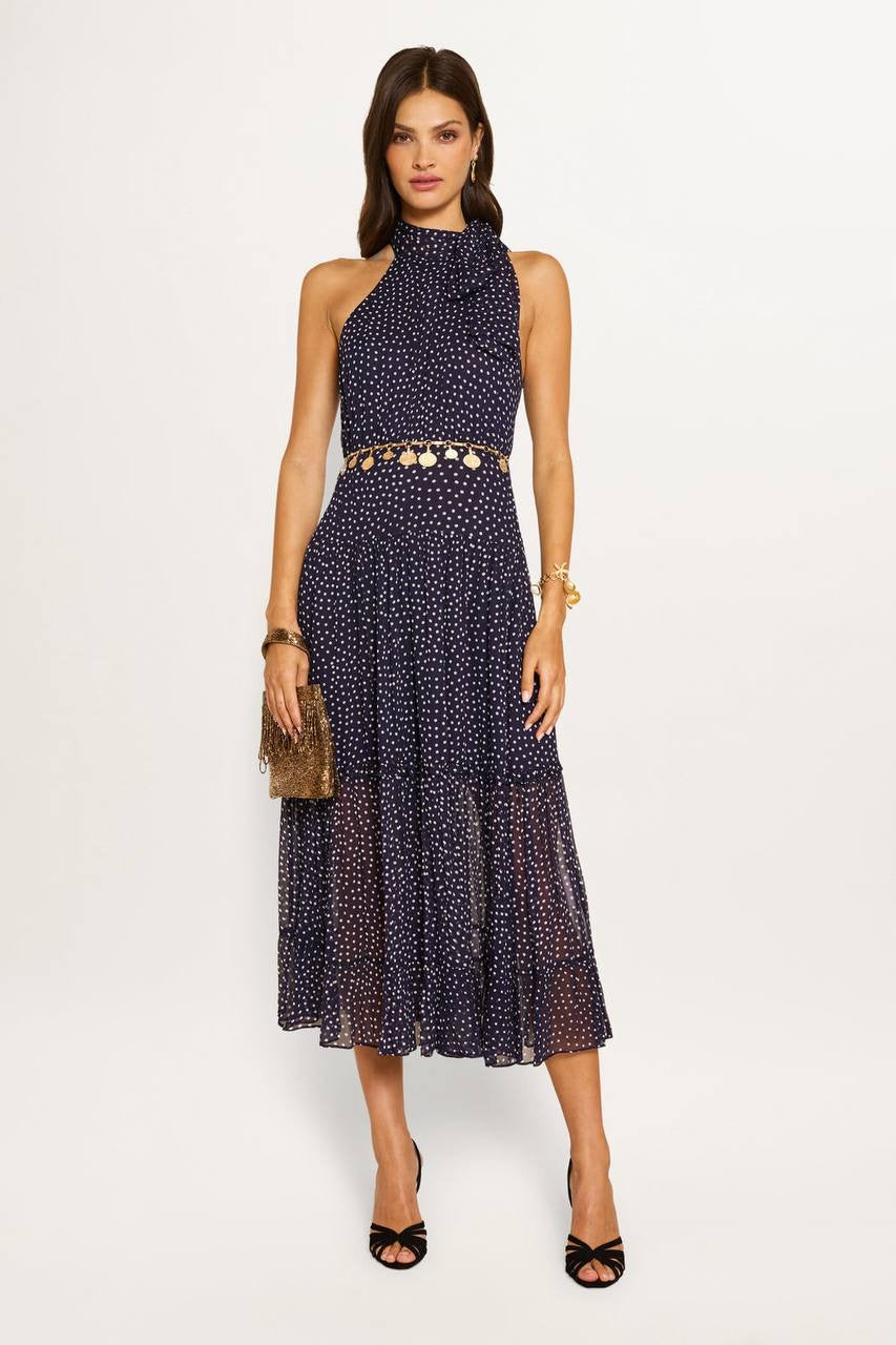 RX Pussybow Abi Viscose Midi Dress