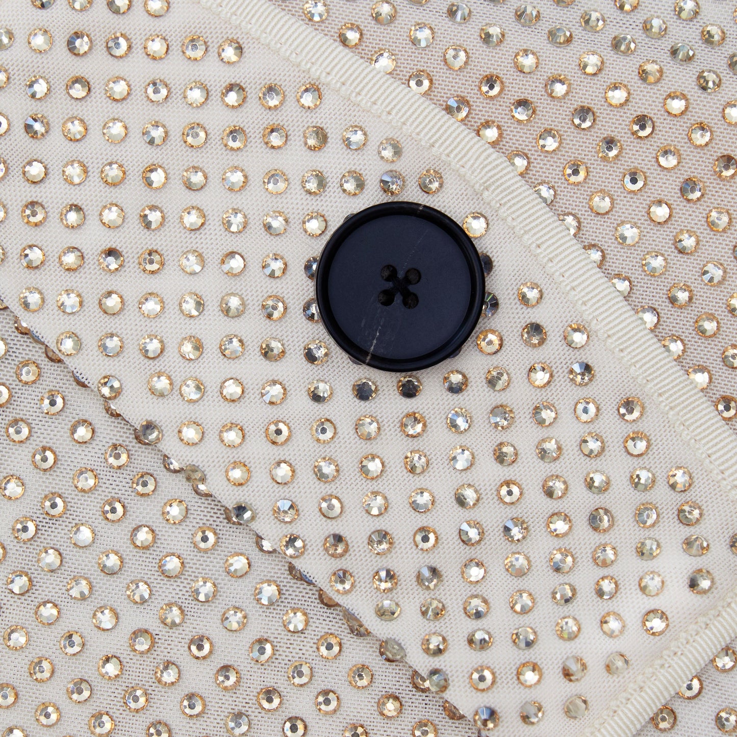 SP Cream Rhinestone Trench Coat