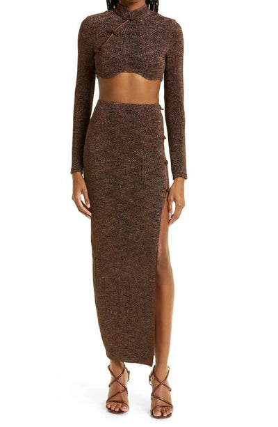 SAU Dylan Crop Top | Midi Skirt | Two Piece Set
