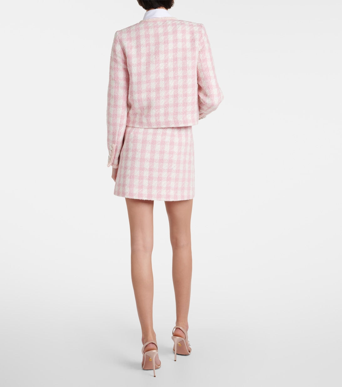 SP Pink Check Boucle Jacket