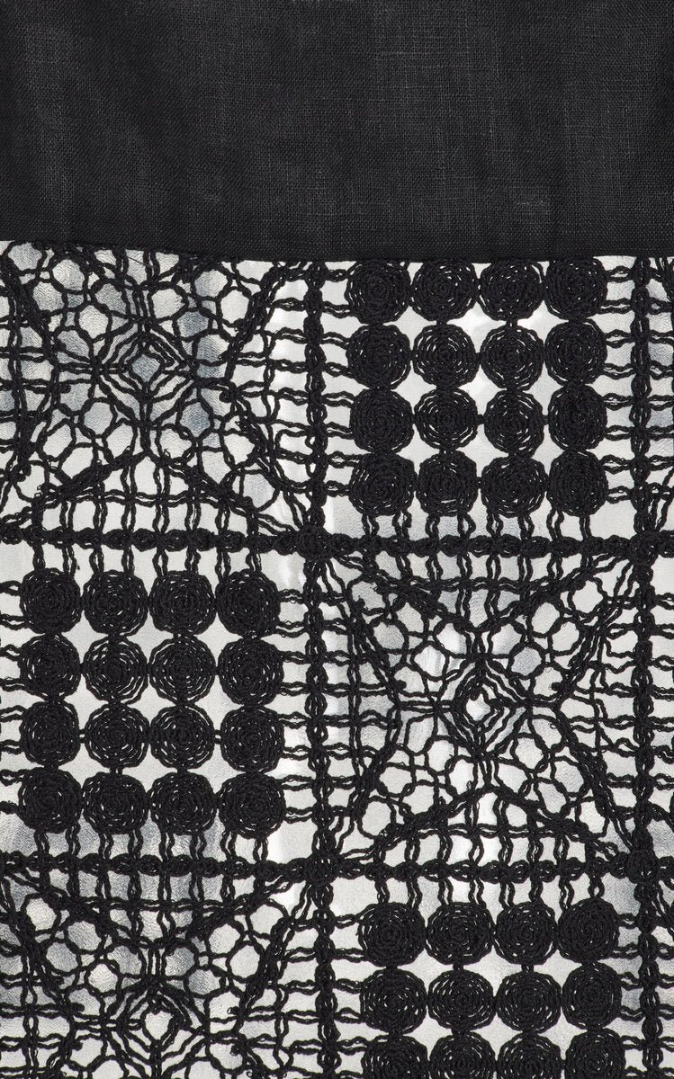 STL Rayure Tank Top | Midi Skirt | Black Crochet Set