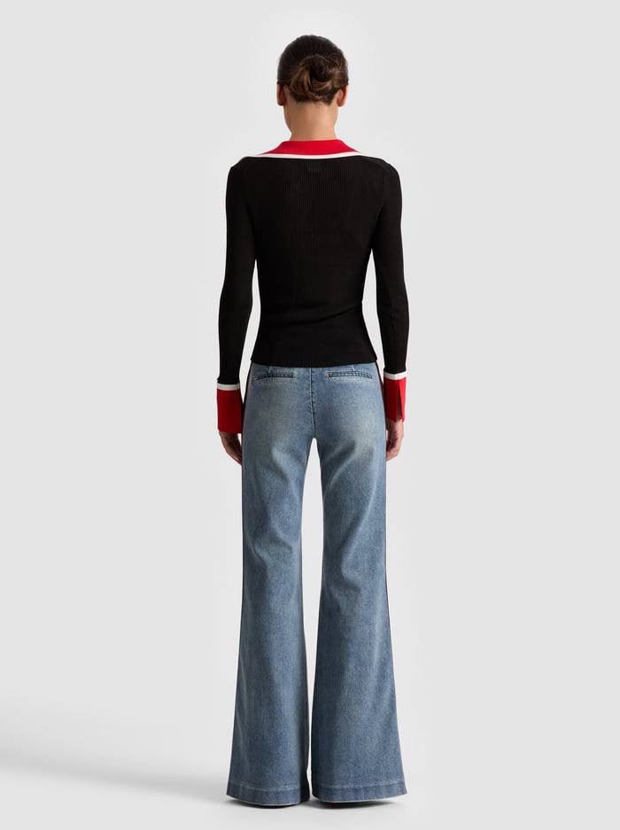 AO Nealie Colorblocked Cardigan