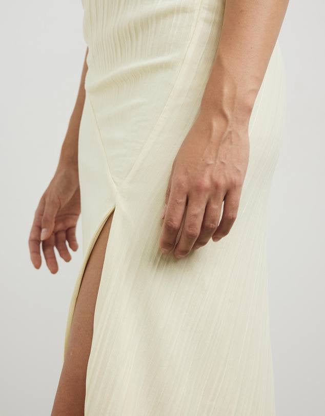 CM Alto Halter Backless Midi Dress