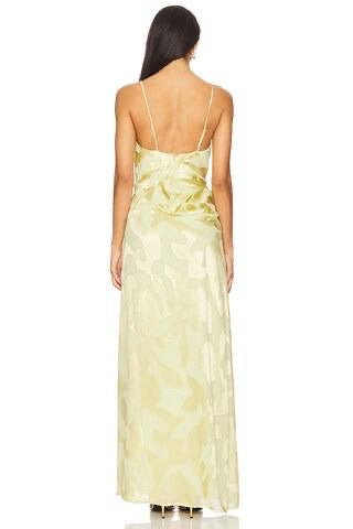 SK Jessa Draped Cowl Viscose-blend Gown Maxi Dress