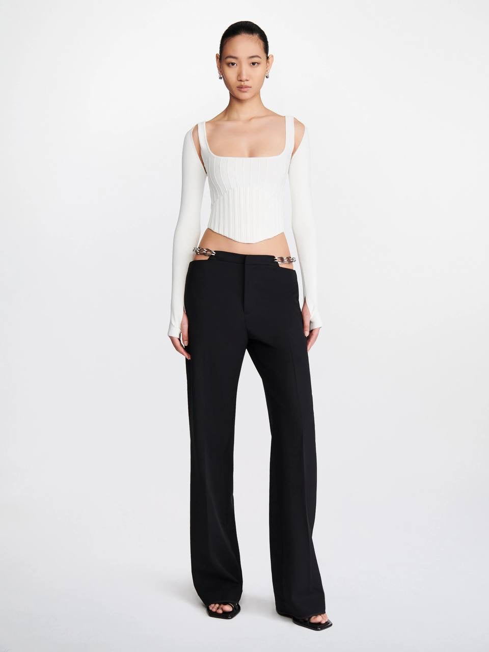 DLee Ventral Compact Corset Top w Sleeve