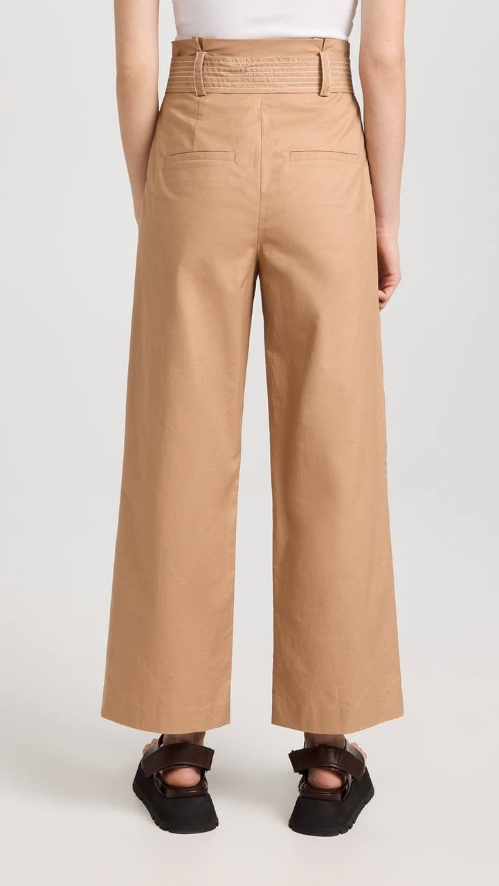 VB Lang Strech-Cotton High Waist Pants