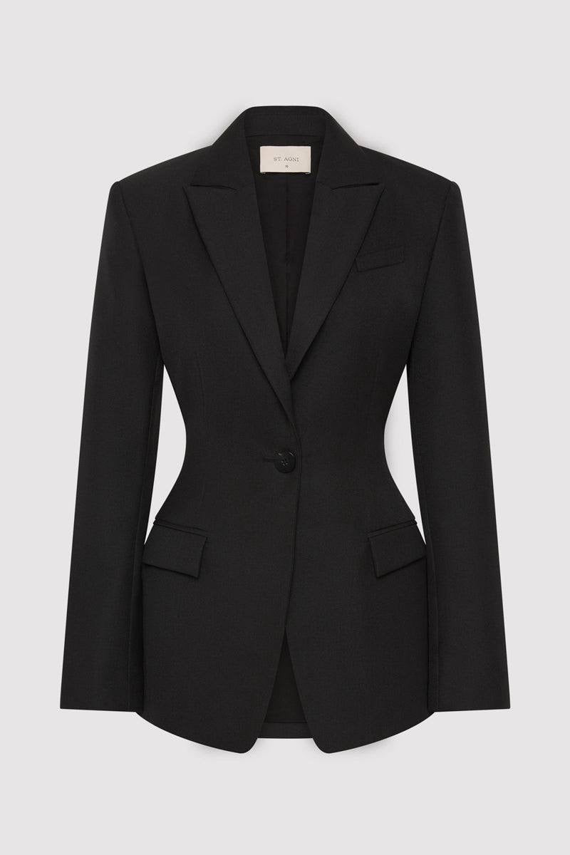 SA Contour Wool-blend Blazer