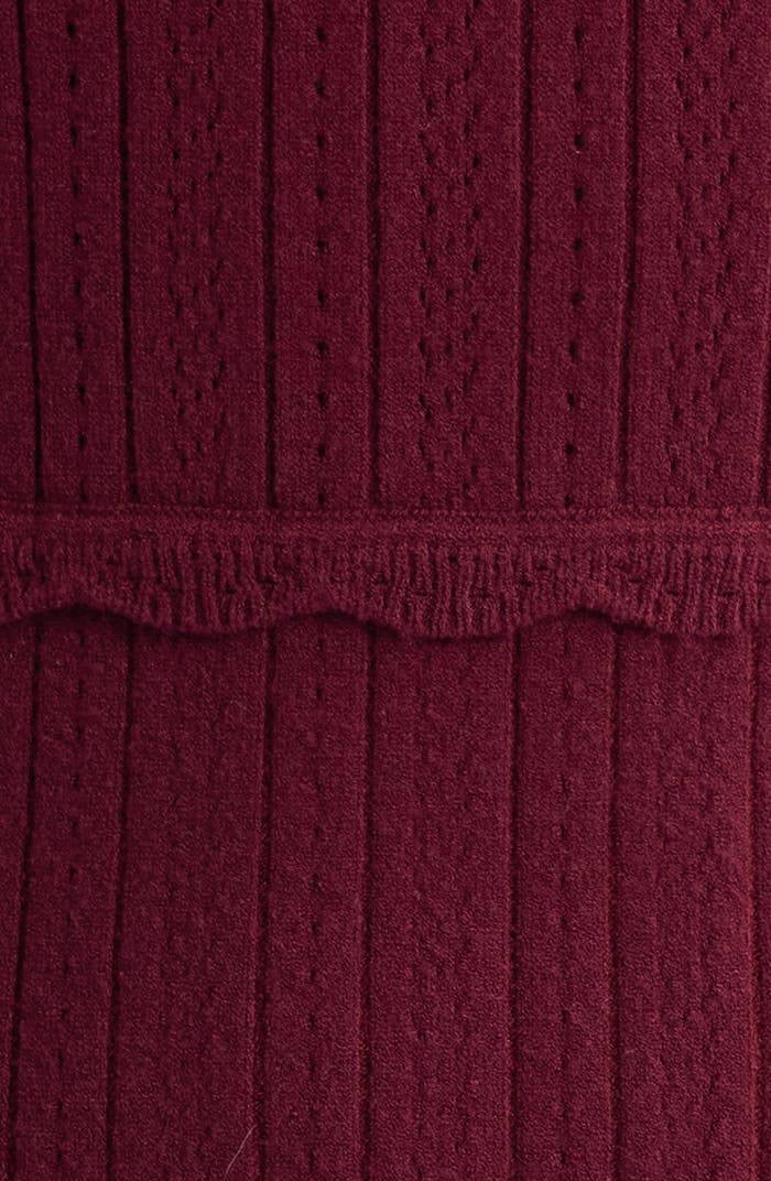LSF Lavender Pointelle Knit Mini Dress