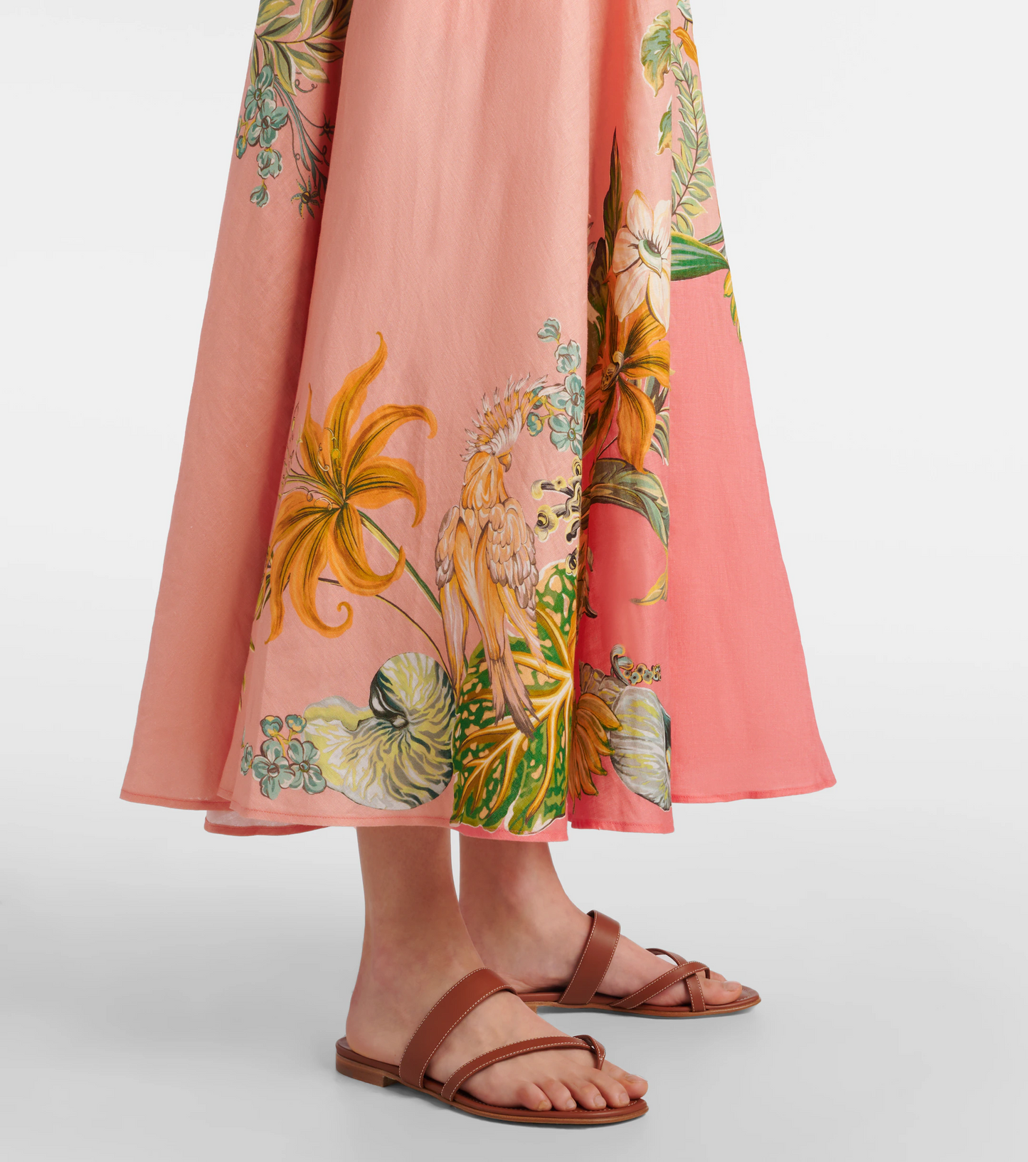 ALM Anika Linen Midi Dress Sundress