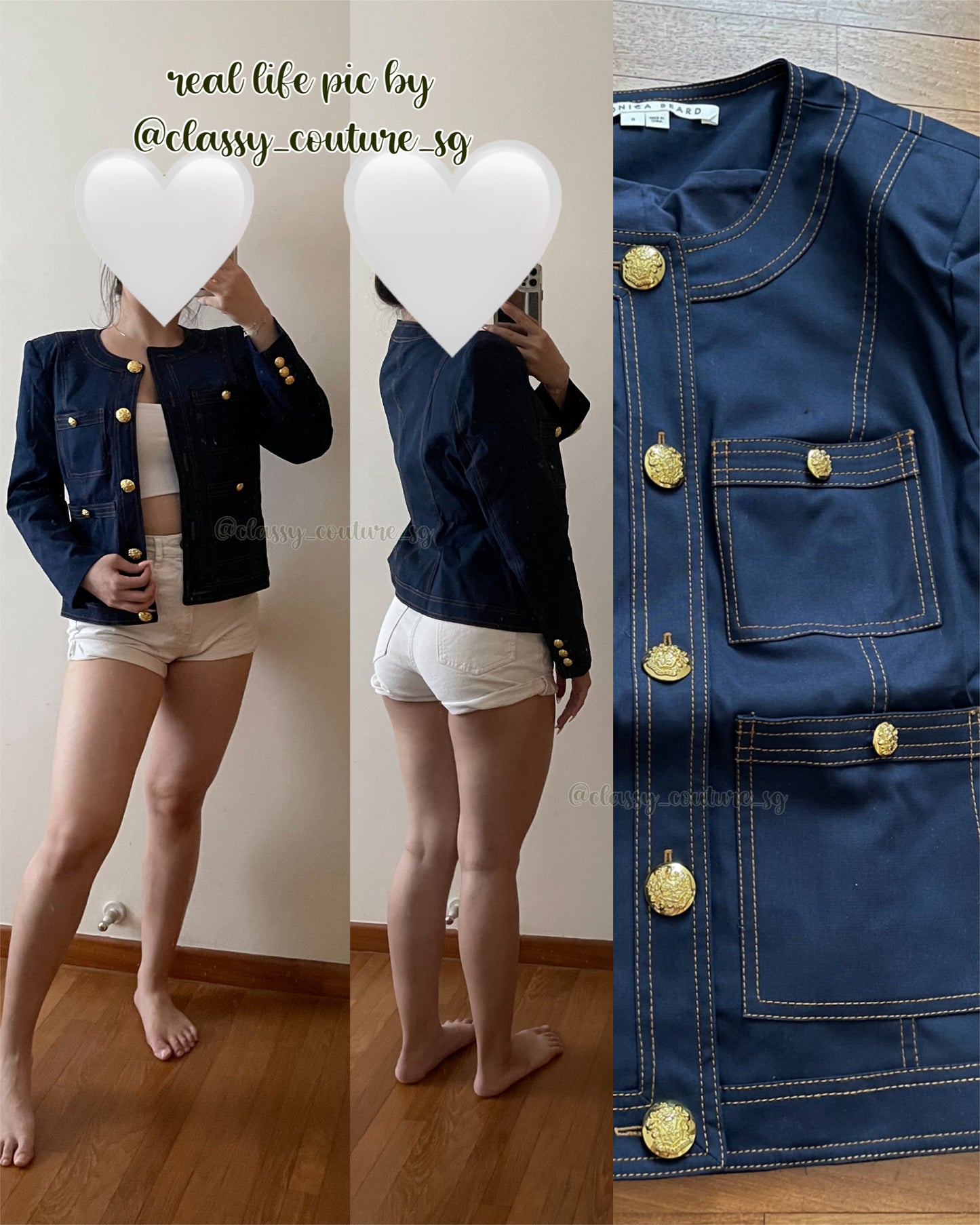 VB Ferazia Jacket | Keita High Rise Shorts | Cotton Set