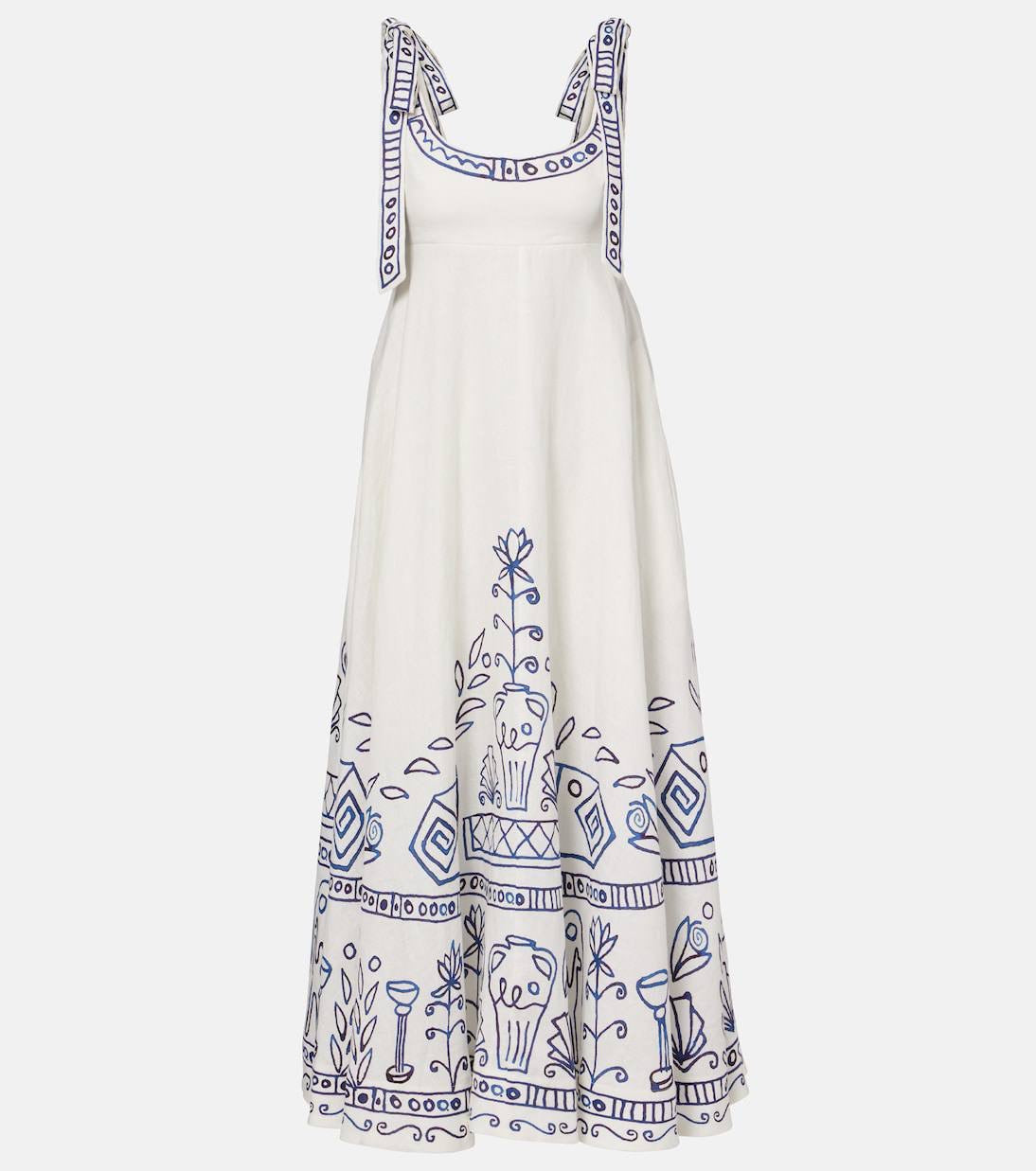ALM Leela Ballet Linen Midi Dress