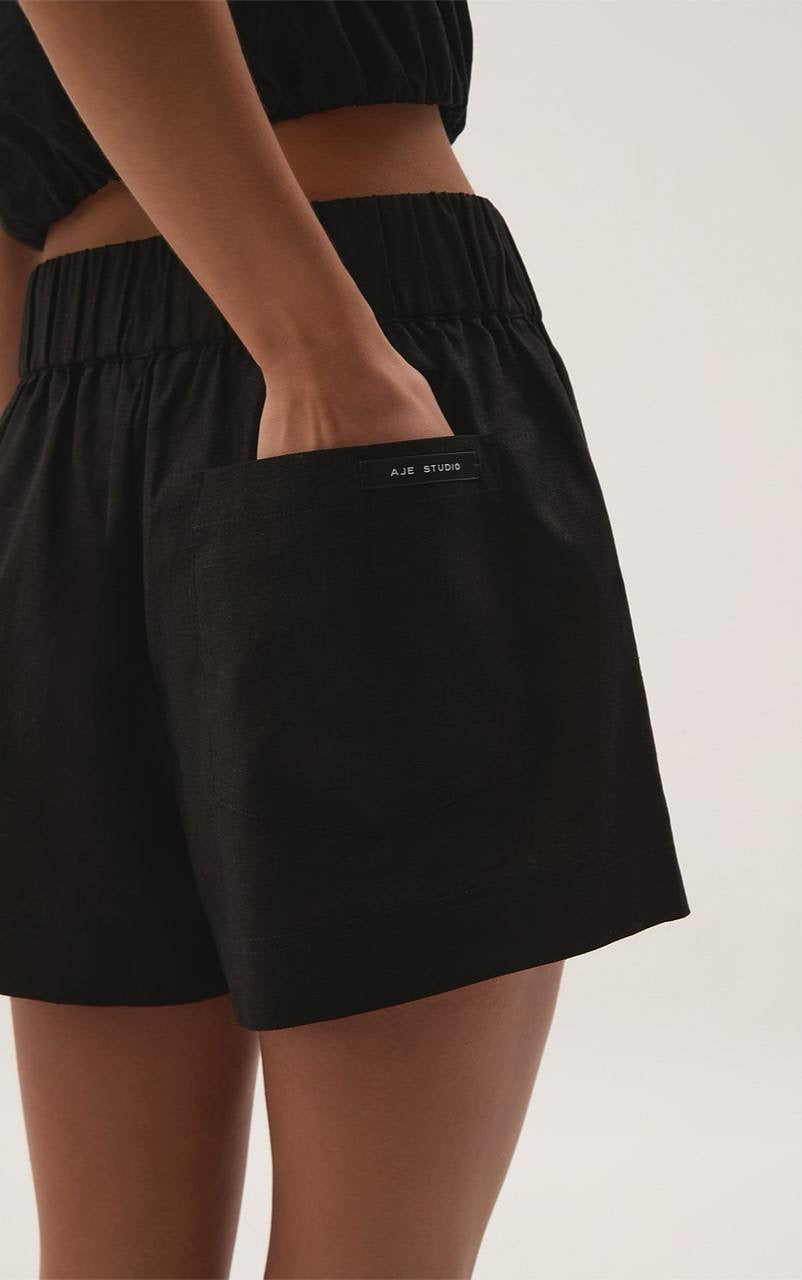 AJ Airlie Relaxed Linen-Cotton Shorts
