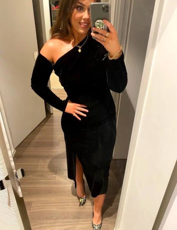 RS Bella Velvet | Lissy Knitted Bodycon Midi Dress