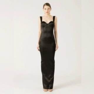 Sau Palmela Viscose-Blend Sateen Maxi Dress