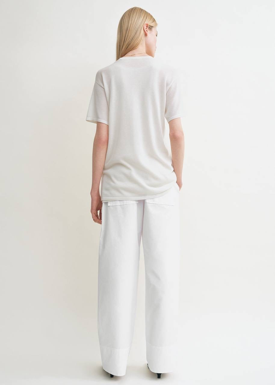 TOT Lyocell-Cashmere Oversized Tee Knit Long Shirt