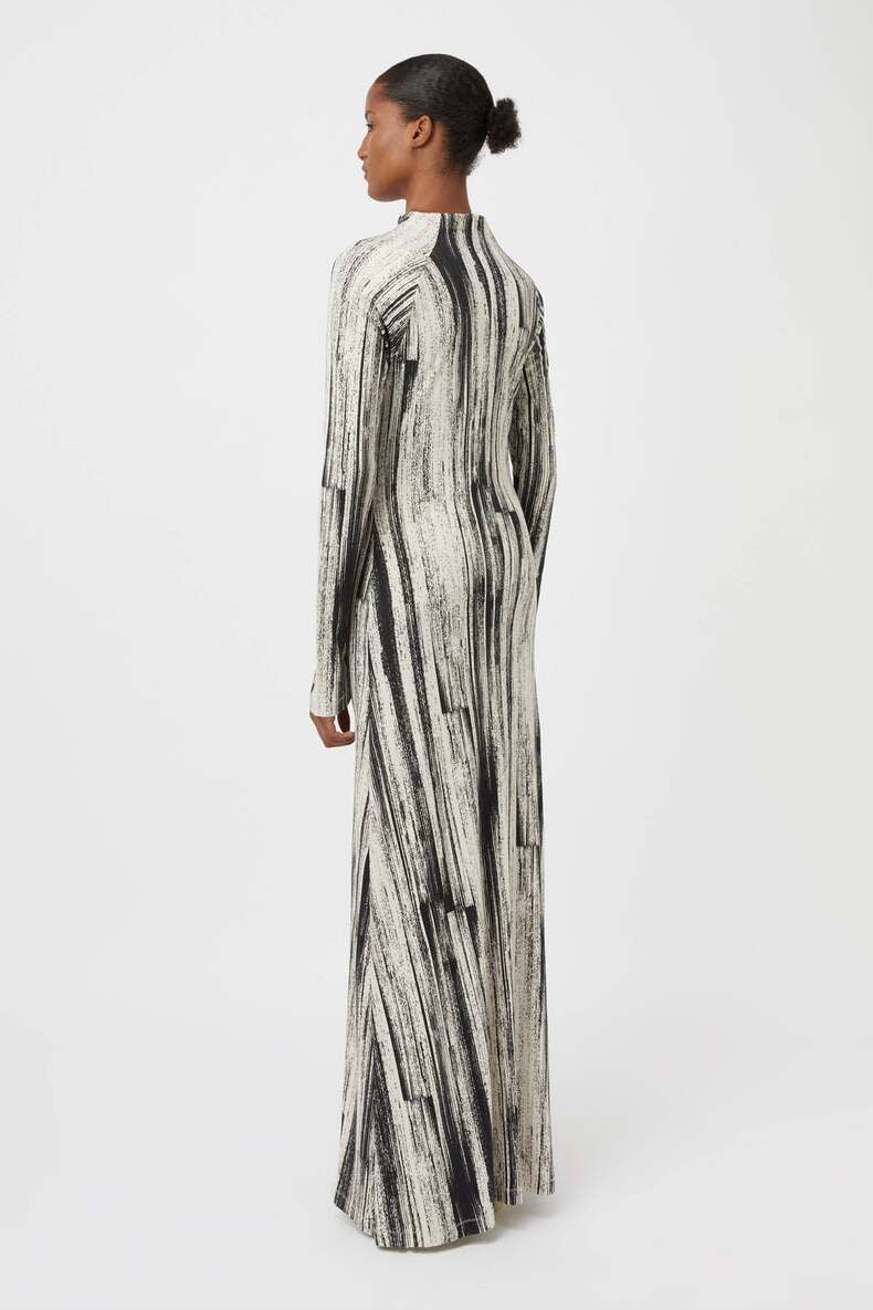 CM Arch Long Sleeve Cotton Maxi Dress
