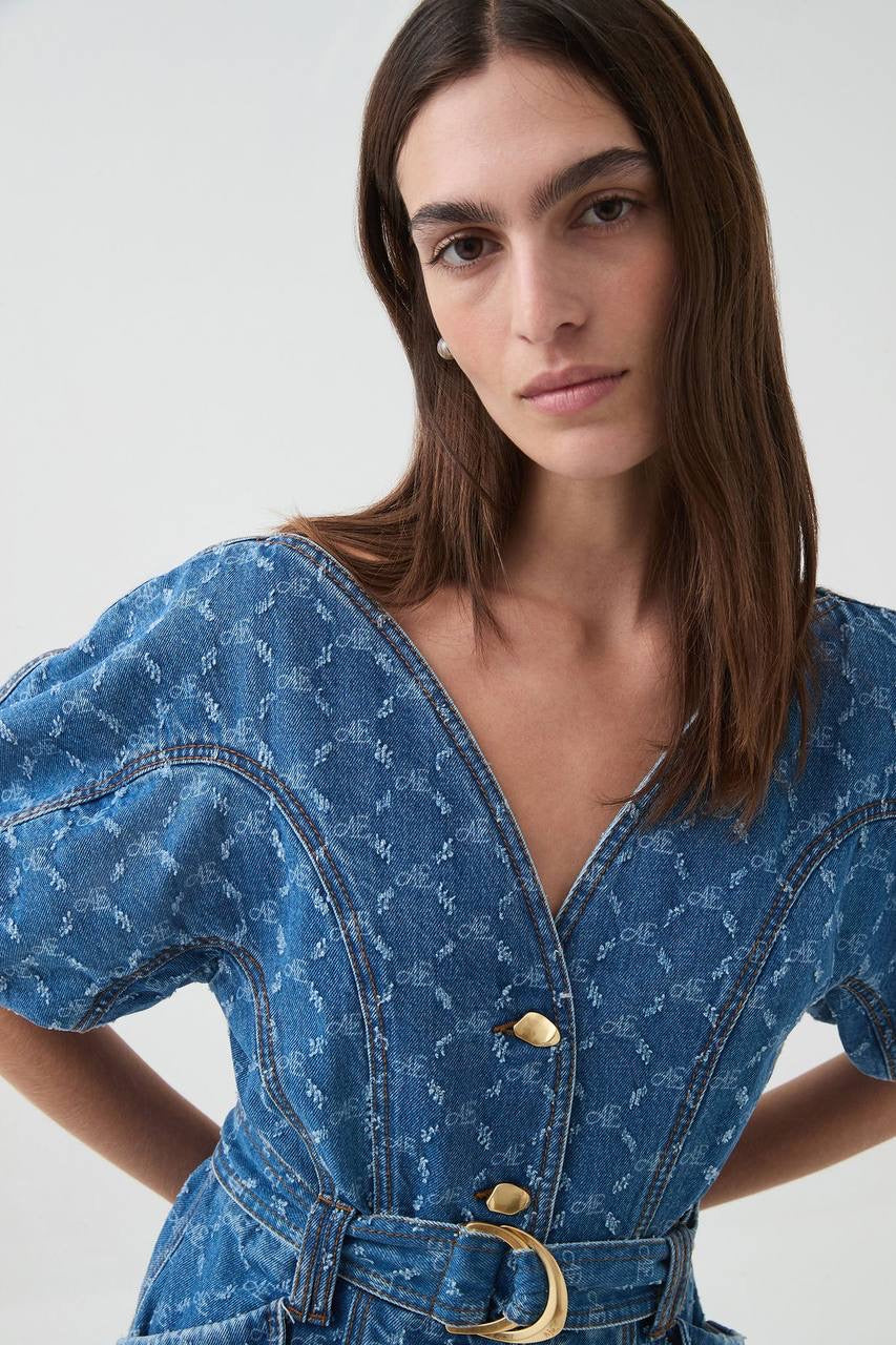 AJ Harper Denim Mini Dress
