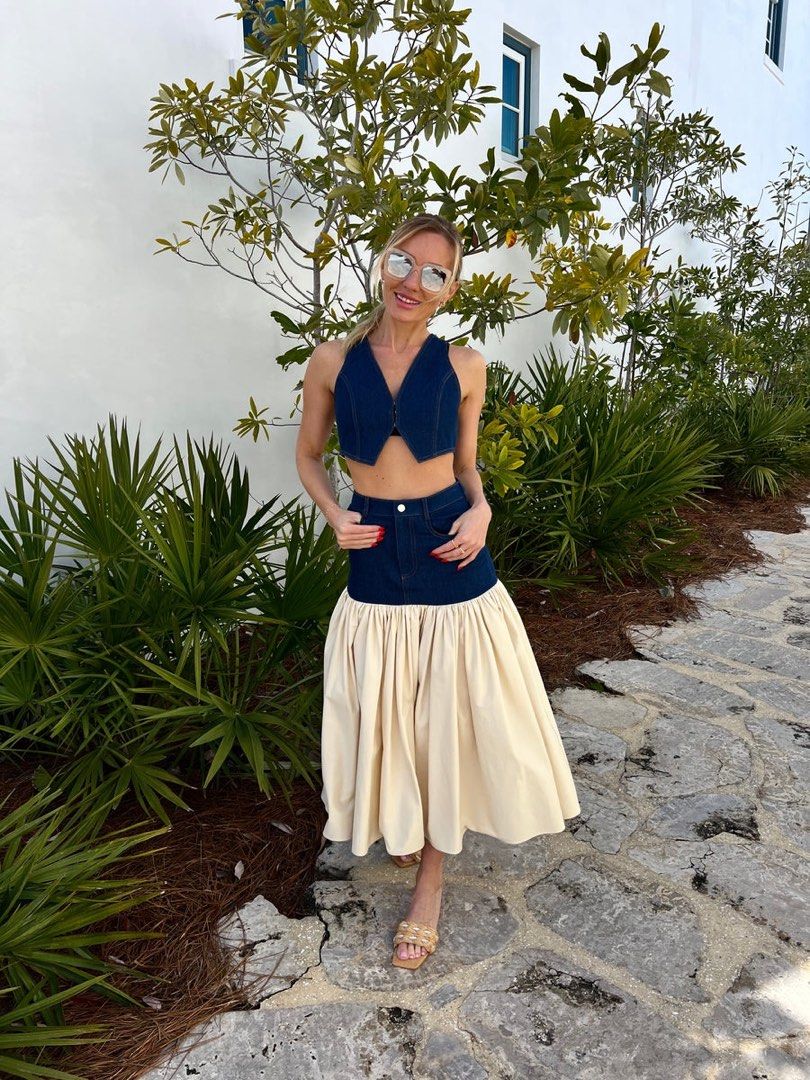 ALX Irie Vest Top | Tomma Midi Skirt | Set