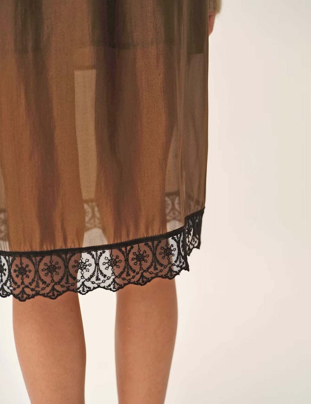 Gilian Viscose-blend Lace-trim Midi Skirt