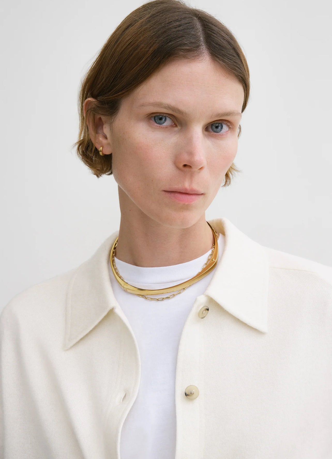 Tot Raglan Sleeve Cashmere Cardigan Shirt