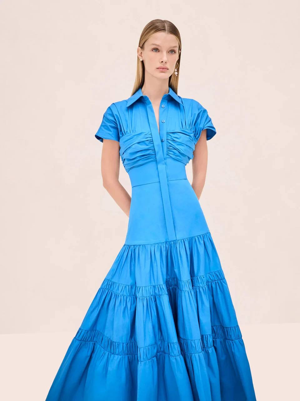 ALX Carosini Cotton-viscose Midi Dress