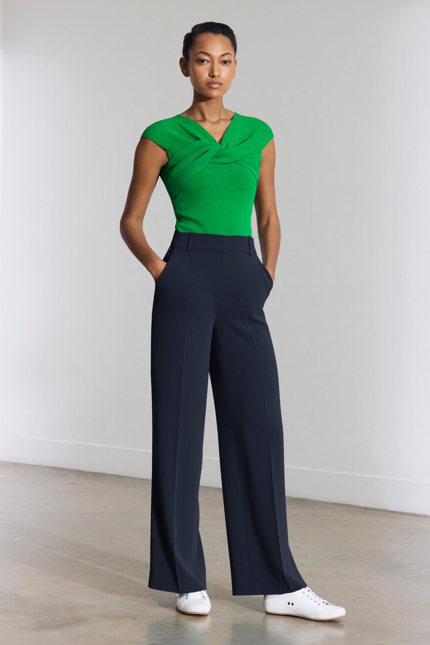 3 Colors! TF Lucila Sculpt Knit Viscose Short Sleeved Top