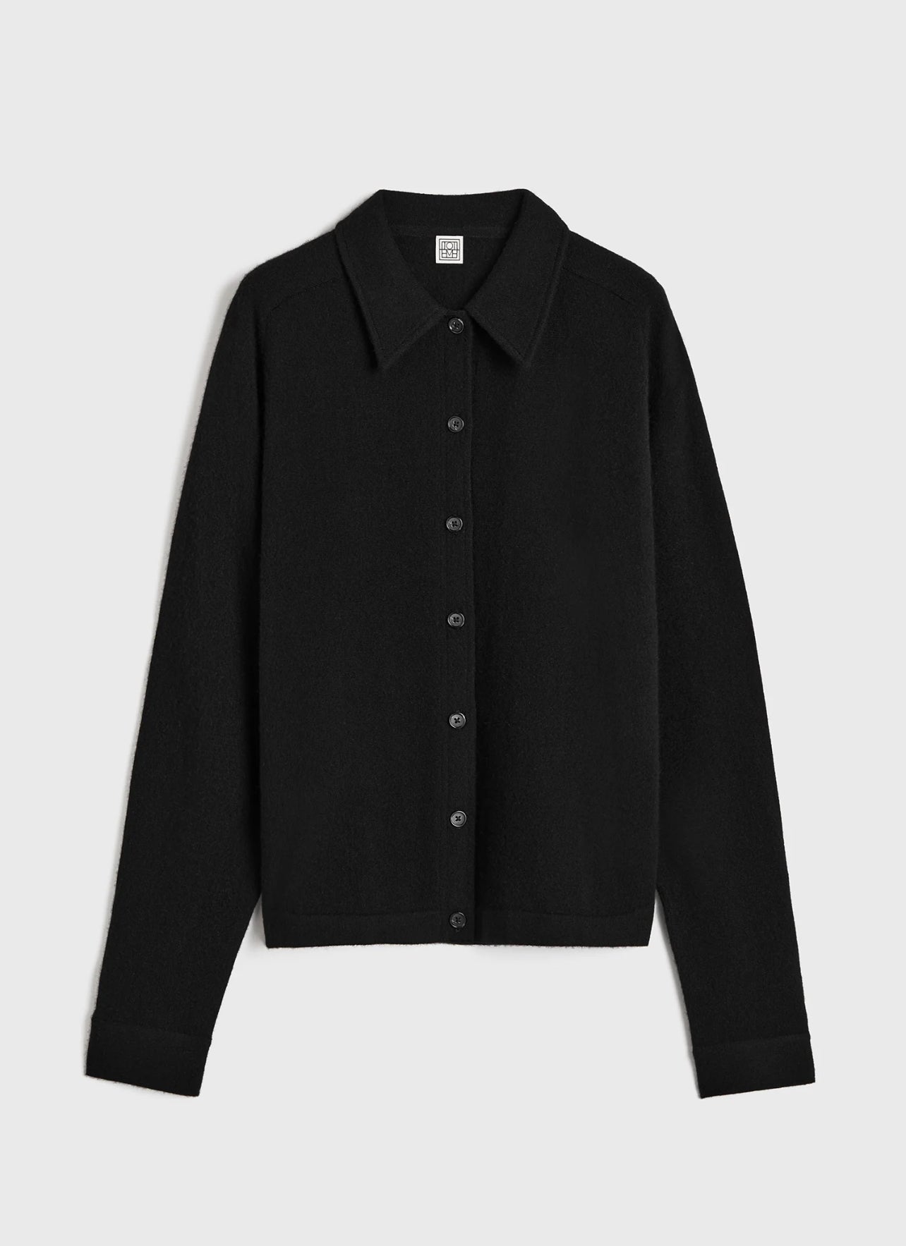 Tot Raglan Sleeve Cashmere Cardigan Shirt