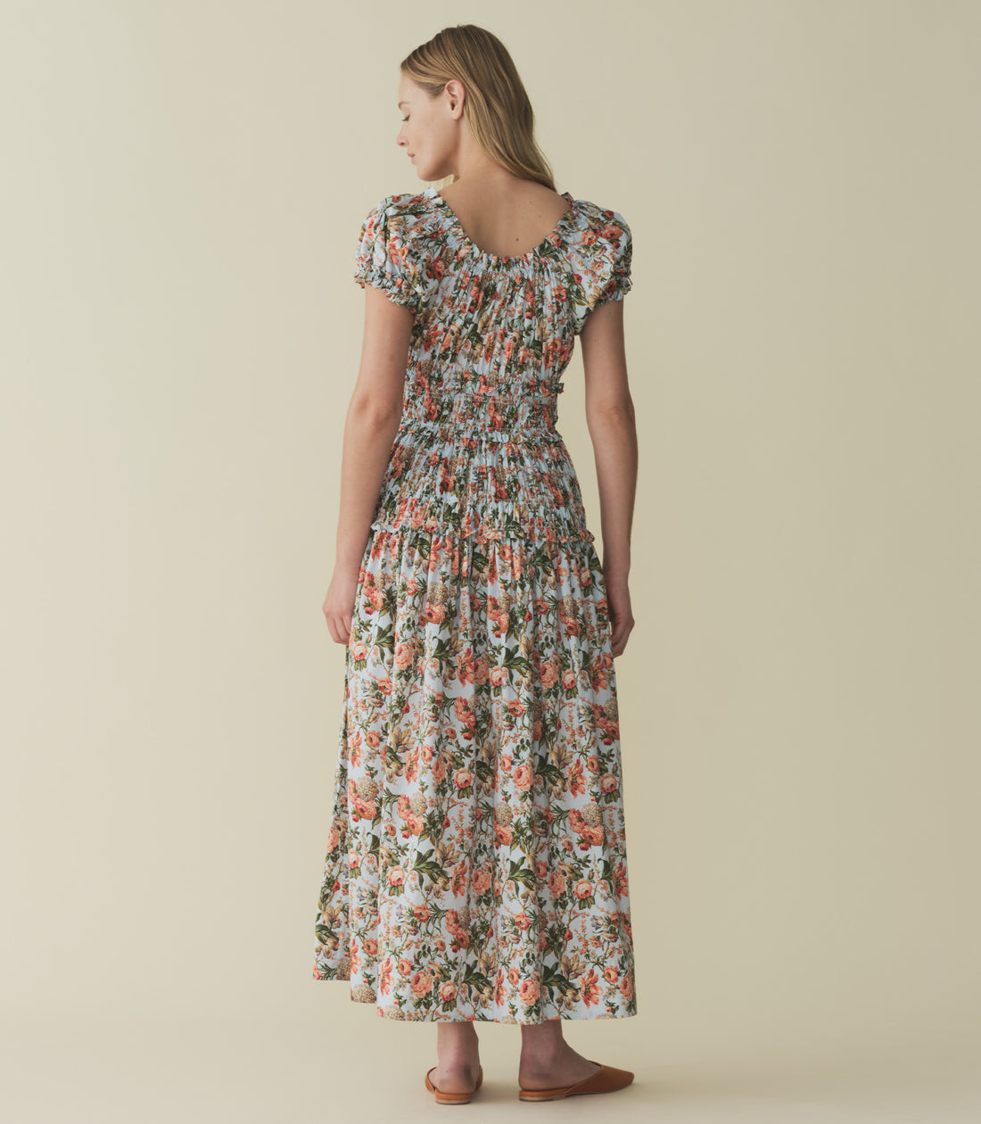 DN Leanne Cotton Midi Dress in Calico Garden