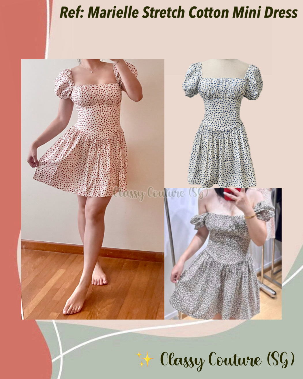 Ref Marielle Stretch Cotton Mini Dress